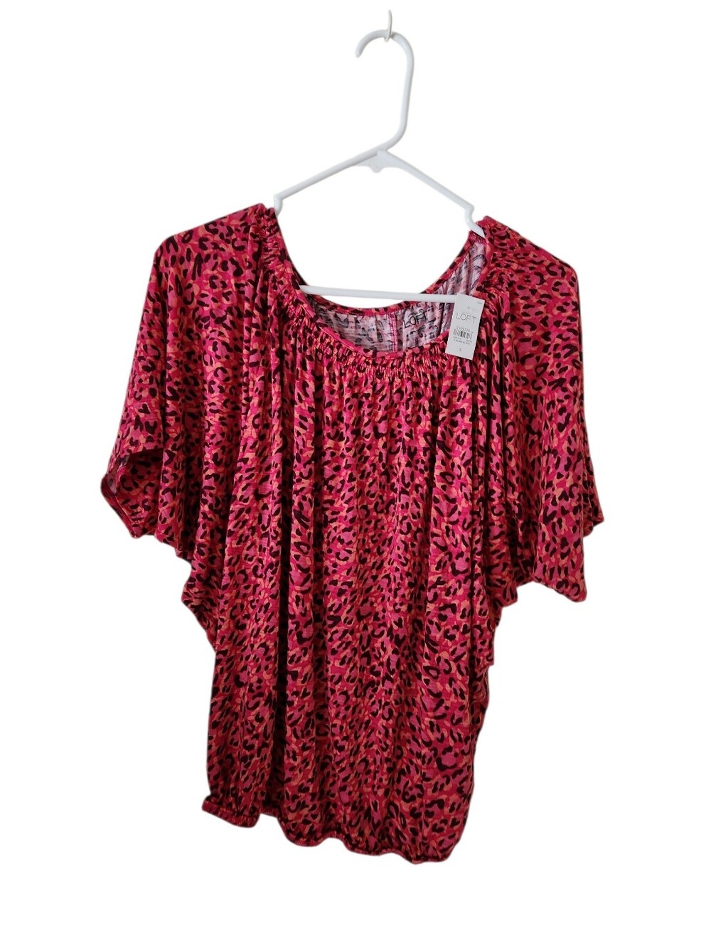 Loft Pink Floral Top New